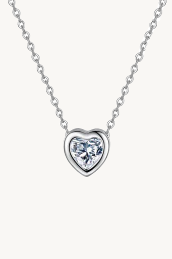 Amora Heart Moissanite Necklace